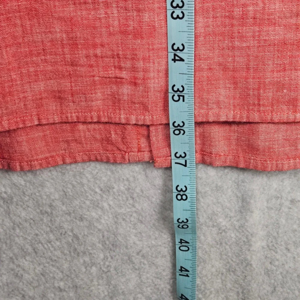 The Foundry Supply Co Shirt Mens 6XL Red Short Sleeve Button Up Pockets